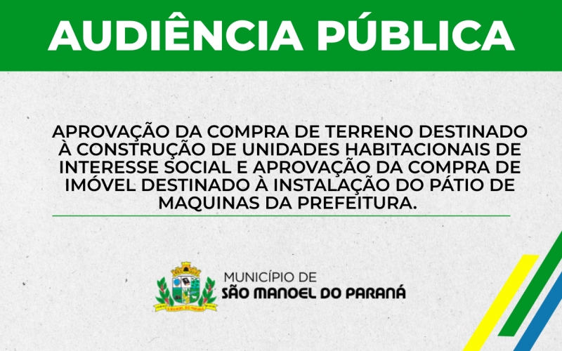 CONVOCAÇÃO DE AUDIÊNCIA PÚBLICA 