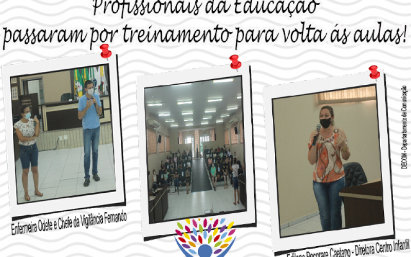 Profissionais da educação passam por treinamento!