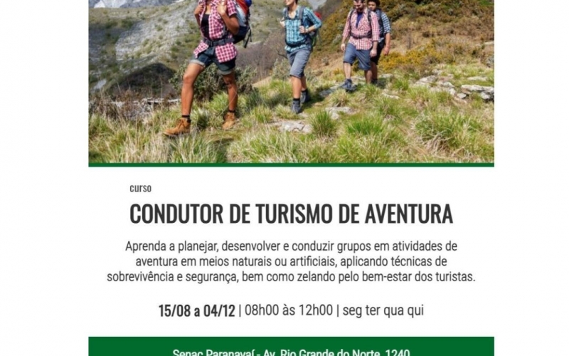 Curso Condutor de Turismo de Aventura