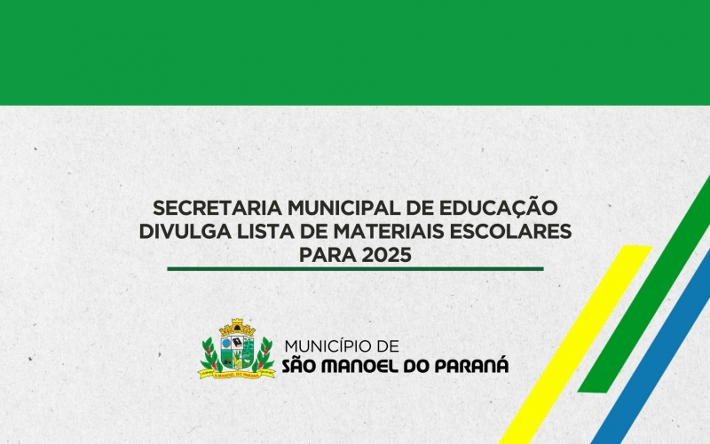 Secretaria Municipal de Educação divulga lista de materiais escolares para 2025