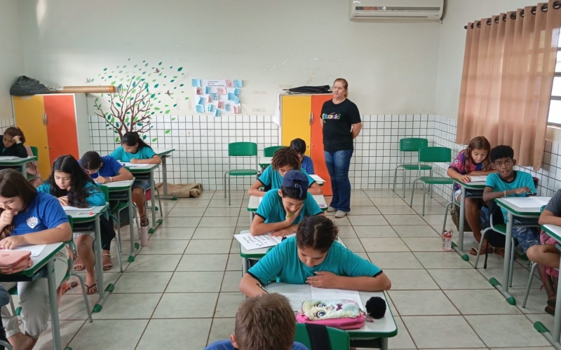Os estudantes do 5º ano da Rede Municipal de Ensino de São Manoel do Paraná participaram  da 1ª Edição da Prova Paraná 2024