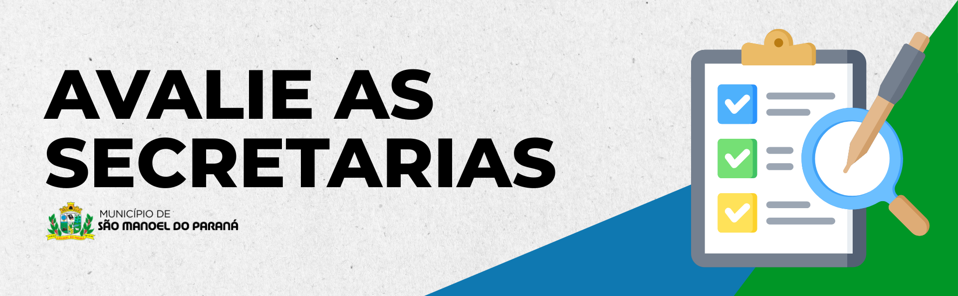AVALIE AS SECRETARIAS MUNICIPAIS