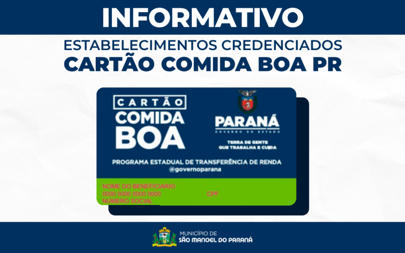 Secretaria Municipal de Assistência Social divulga lista de estabelecimentos credenciados no Cartão Comida Boa