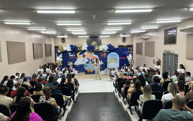 Secretaria Municipal de Educação de São Manoel do Paraná/PR realiza cerimônia de formatura das turmas de Pré-Escola do CMEI Pequeno Príncipe