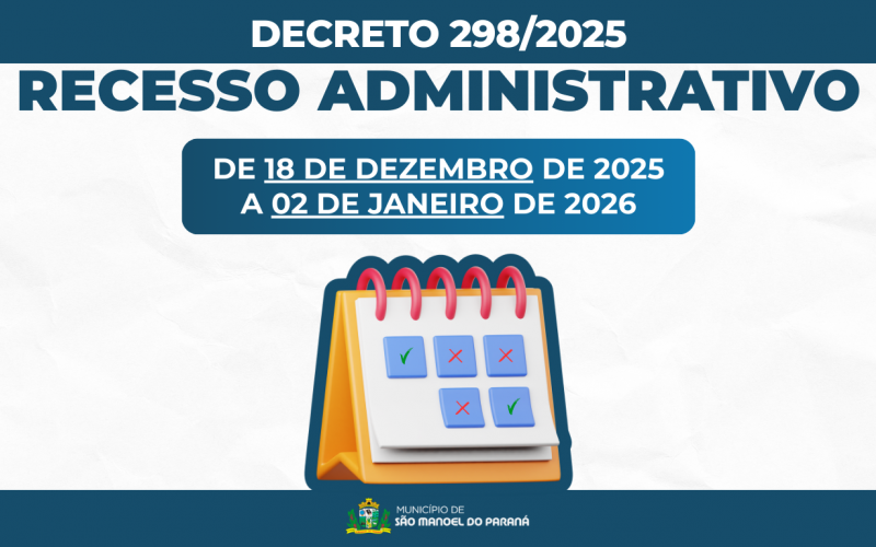 RECESSO ADMINISTRATIVO 2025
